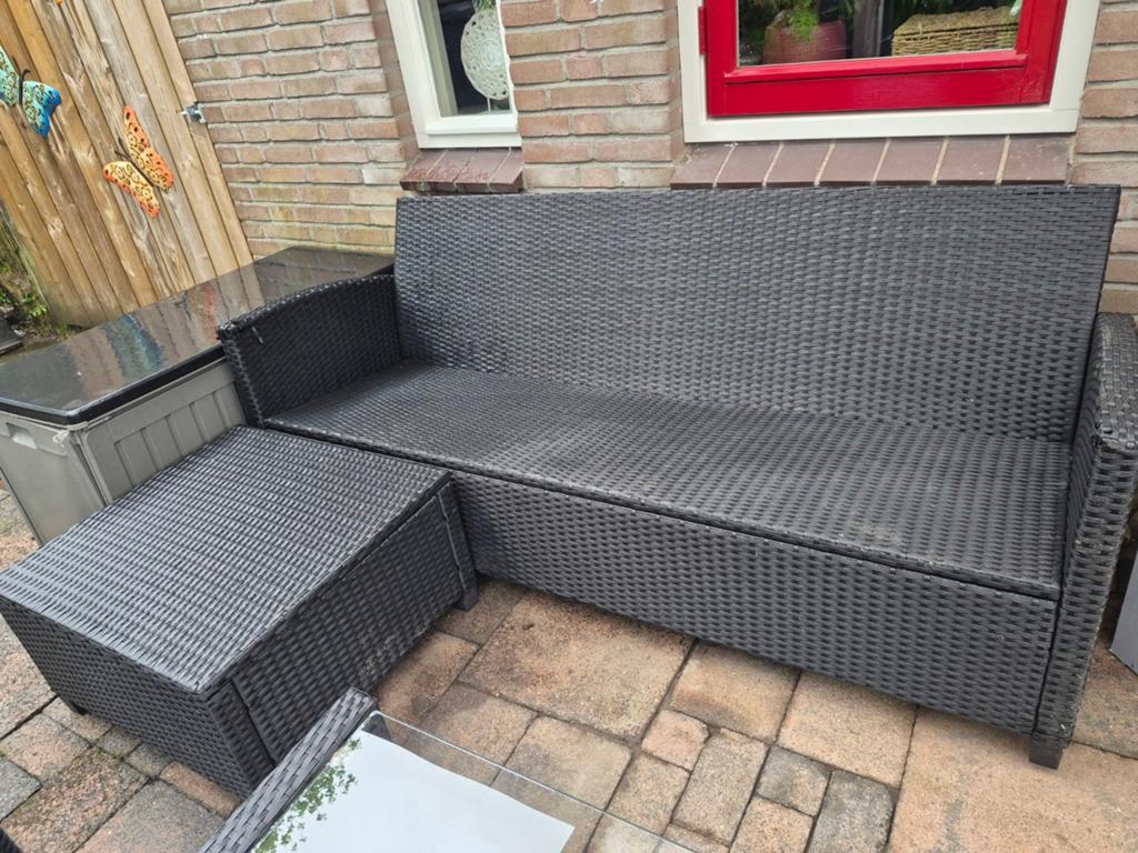 Loungset, Tuin en Terras, Tuinsets en Loungesets, Ophalen, 4 zitplaatsen, Gebruikt, Loungeset