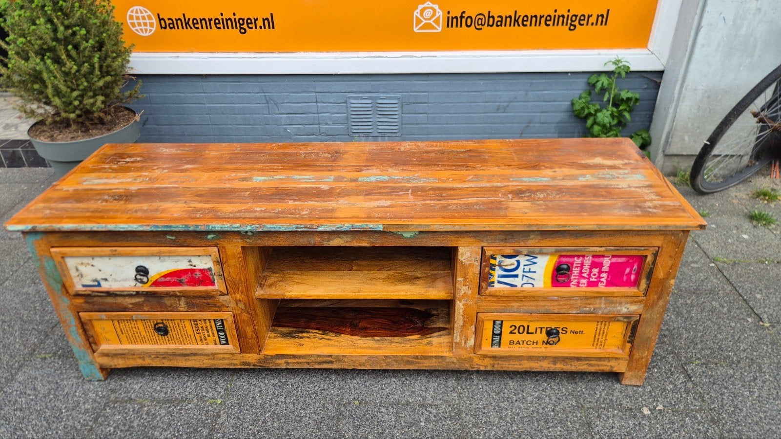 Foto 5 van meubelset  salontafel en eettafel van massief hout