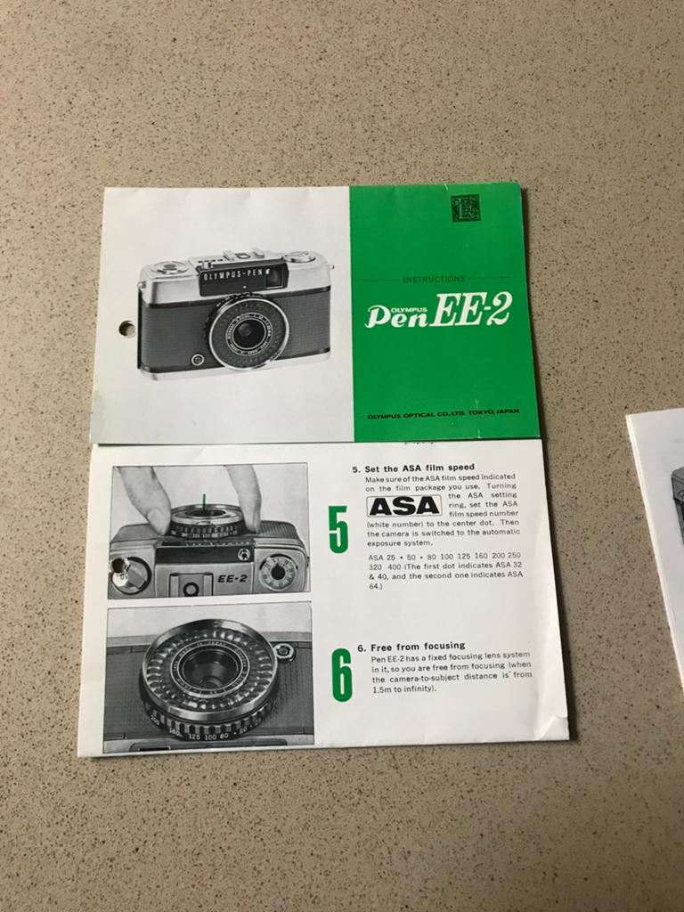 Olympus PEN EE-2 instructie en gebruiksaanwijzing., Ophalen of Verzenden, Zo goed als nieuw, Compact, Olympus