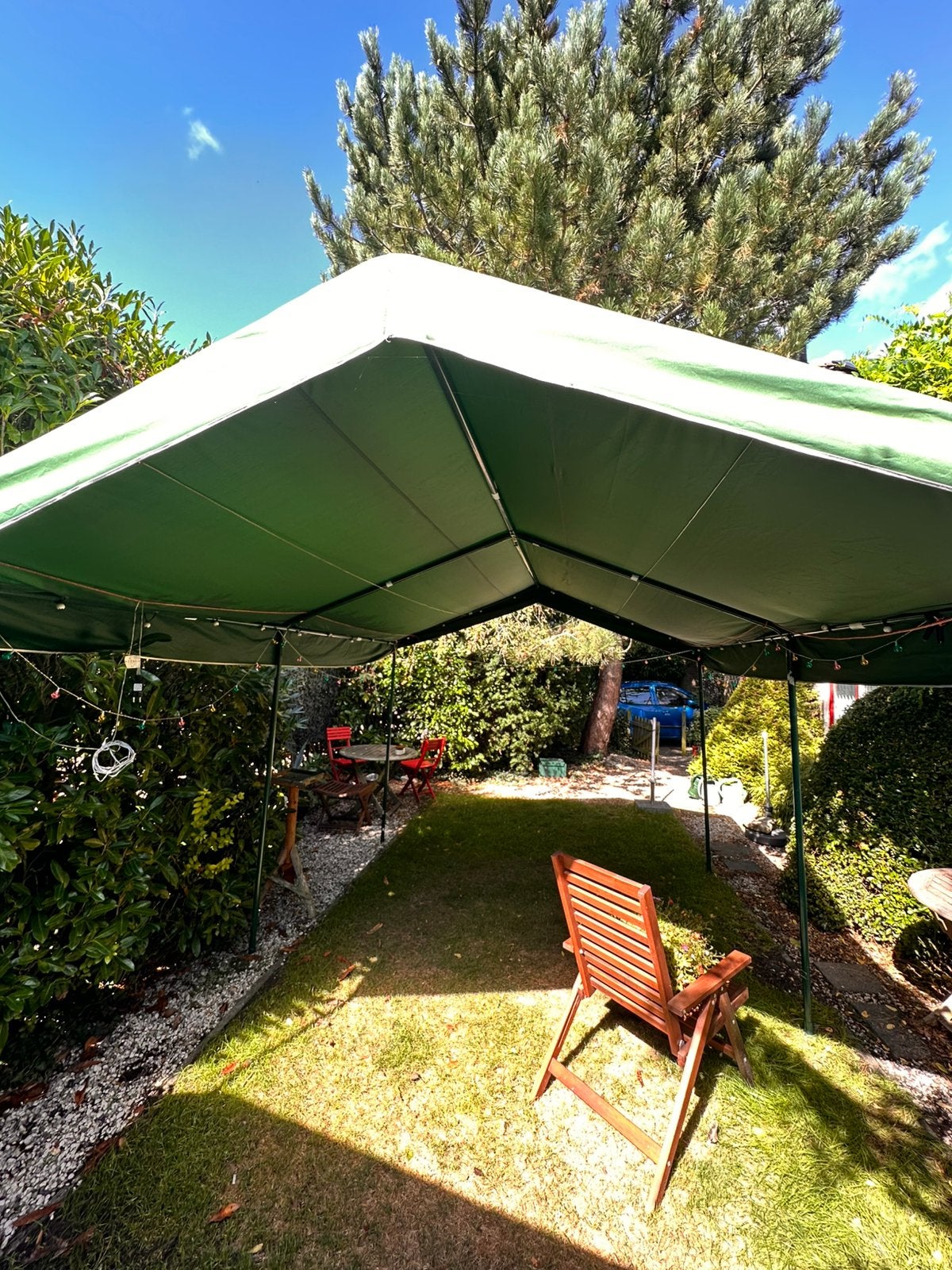 Partytent, Ophalen, Minder dan 5 meter