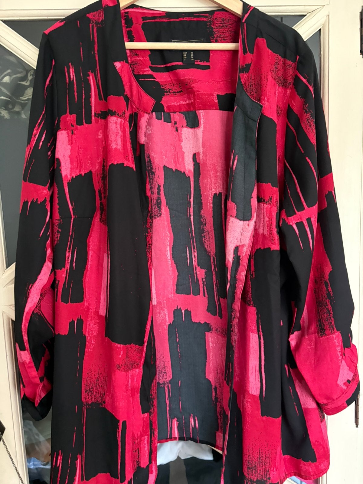 BPC Selection Blouse/Tuniek Zwart/Roze Maat 52, Ophalen of Verzenden, Zo goed als nieuw, Zwart, Blouse of Tuniek