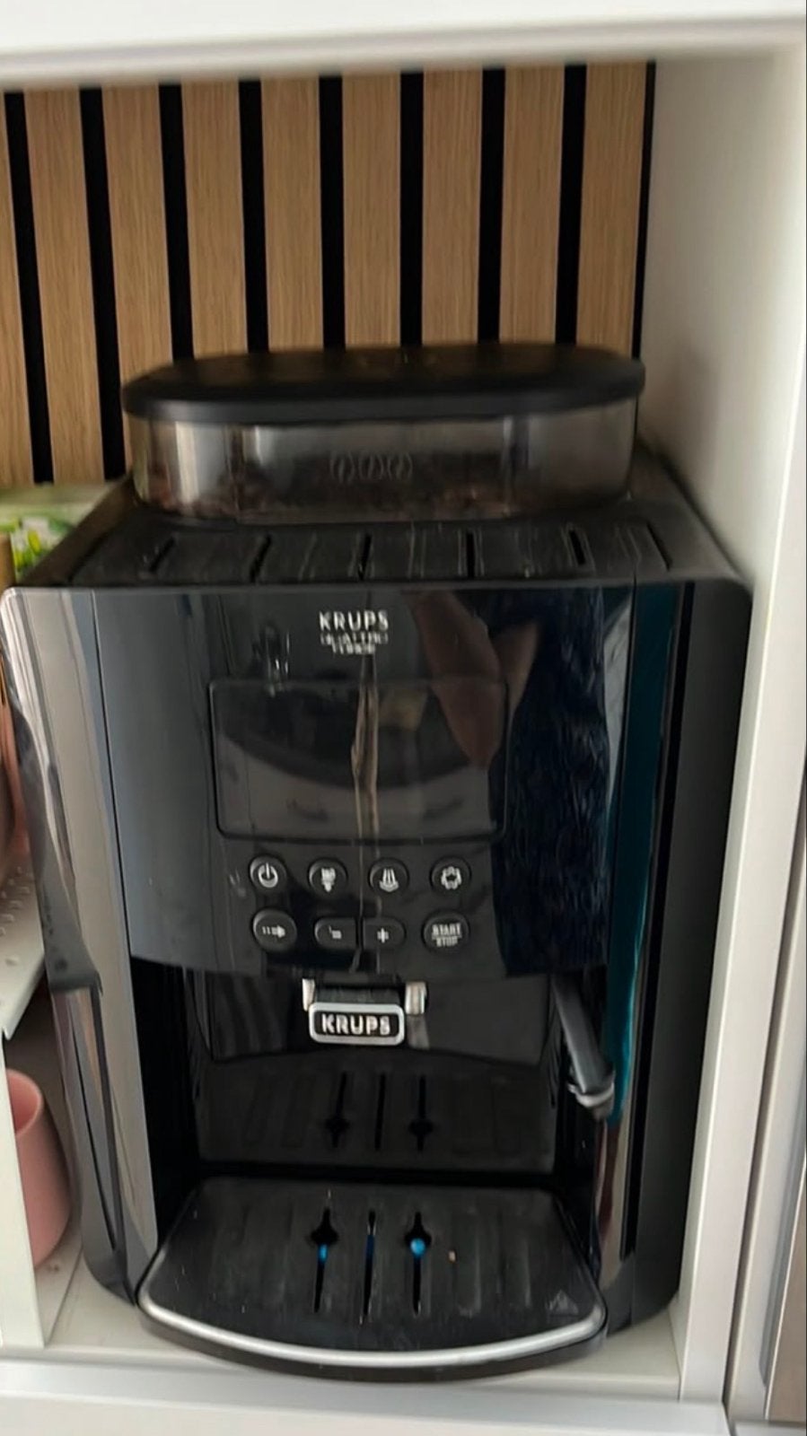 Krups Espressomachine met Melkopschuimer, Witgoed en Apparatuur, Koffiezetapparaten, Stoompijpje, Gebruikt, Espresso apparaat