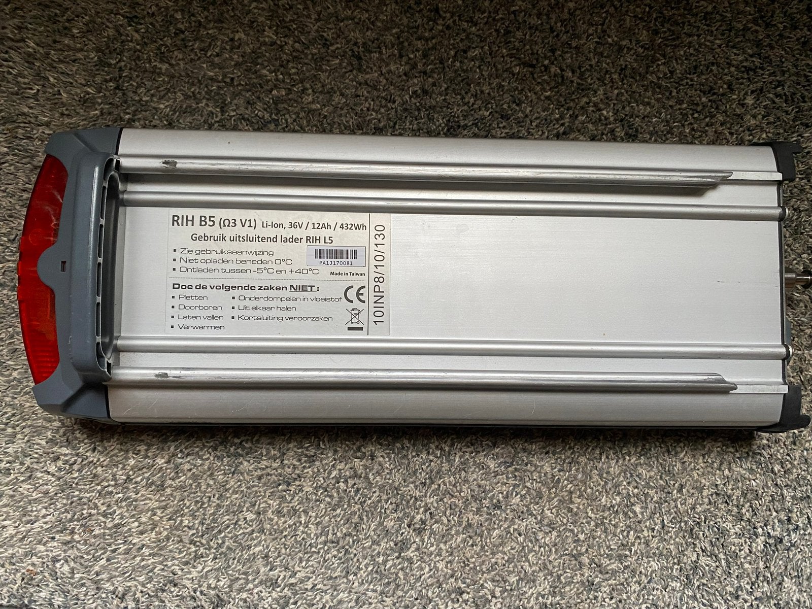 RIH fietsaccu B5, Fietsen en Brommers, Gebruikt