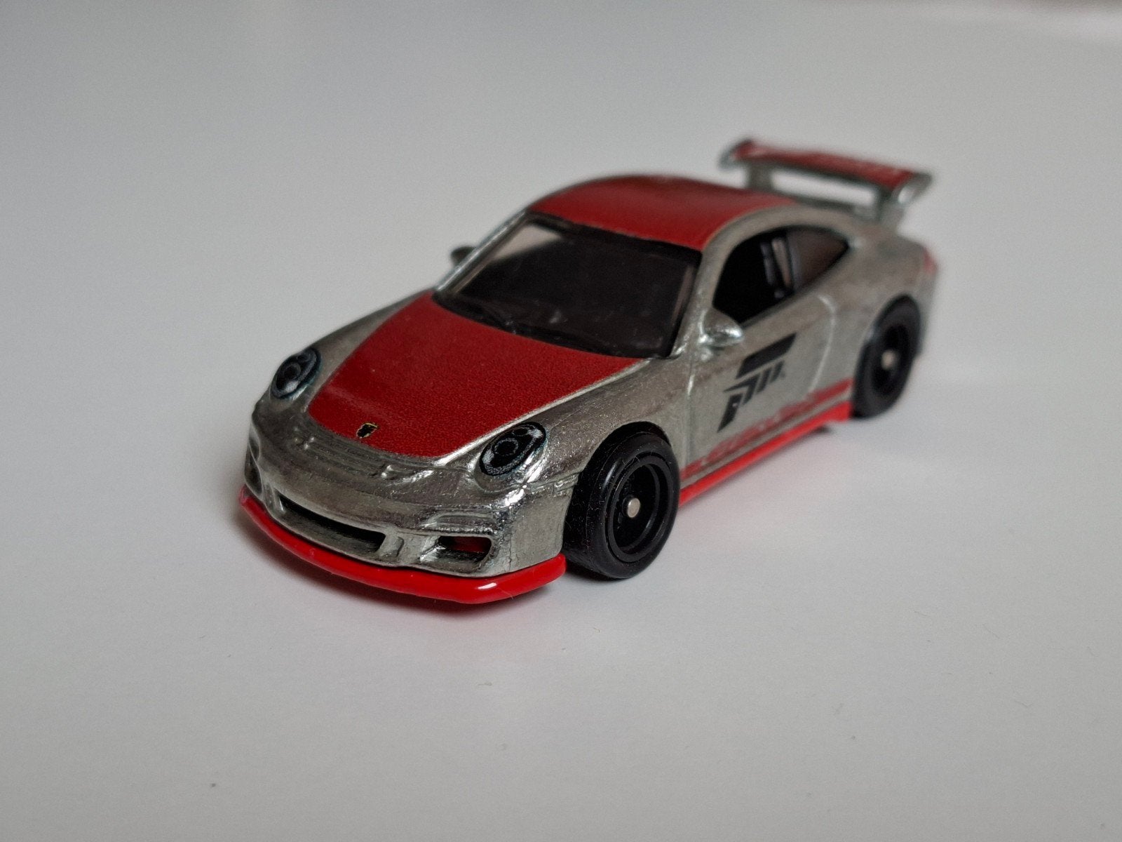 Hot Wheels Porsche 911 GT3 RS - Zilver/Rood, Ophalen of Verzenden, Zo goed als nieuw, Auto
