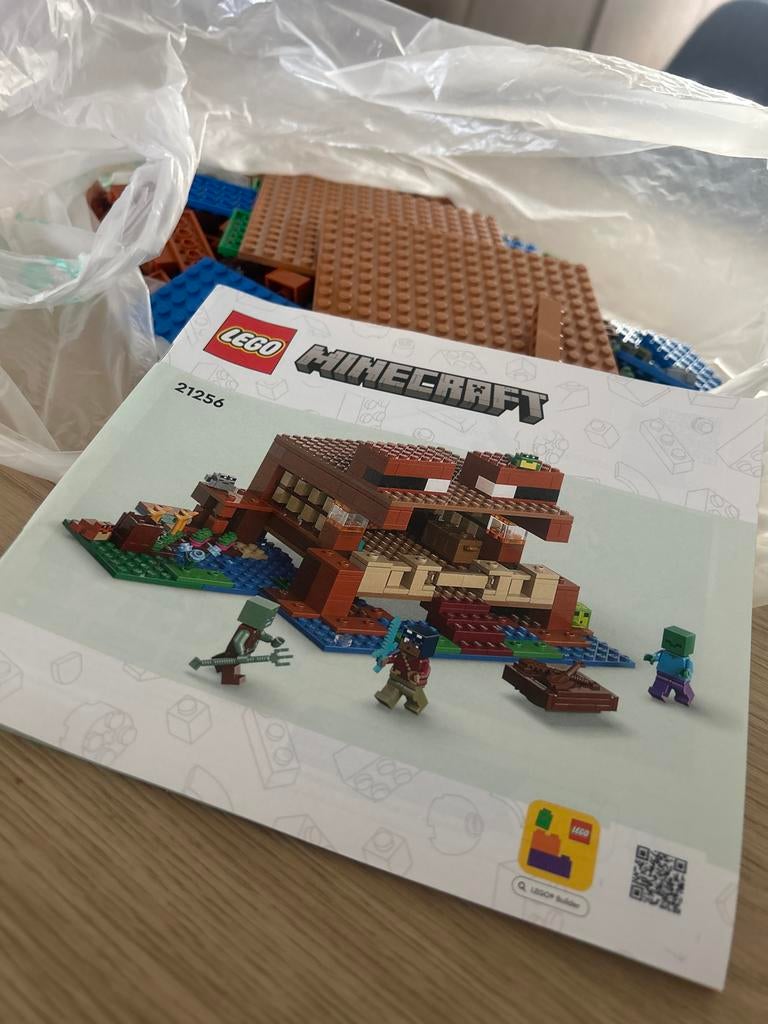 Lego Minecraft 21256 De Kikkerhuis, Ophalen of Verzenden, Gebruikt, Complete set, Lego