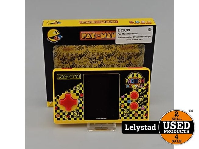 Pac-Man Handheld Spelcomputer Origineel Design, Flex Ltd., Zo goed als nieuw, https://flex.com/contact-us, Nobelstraat 10, 5807 GA Oostrum LB, Limburg, Nederland