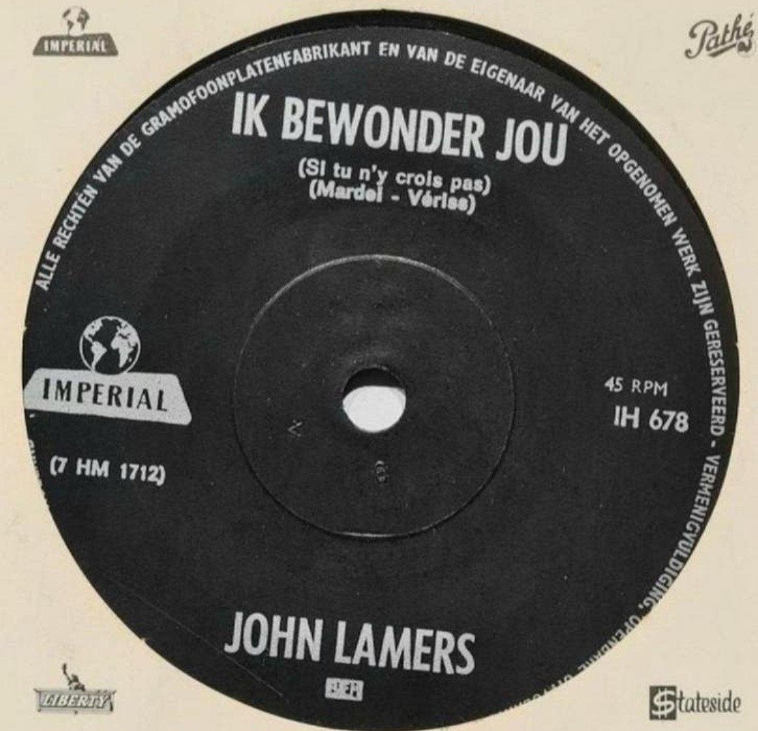 JOHN LAMERS  - IK BEWONDER JOU X, Ophalen of Verzenden, Gebruikt, Nederlandstalig