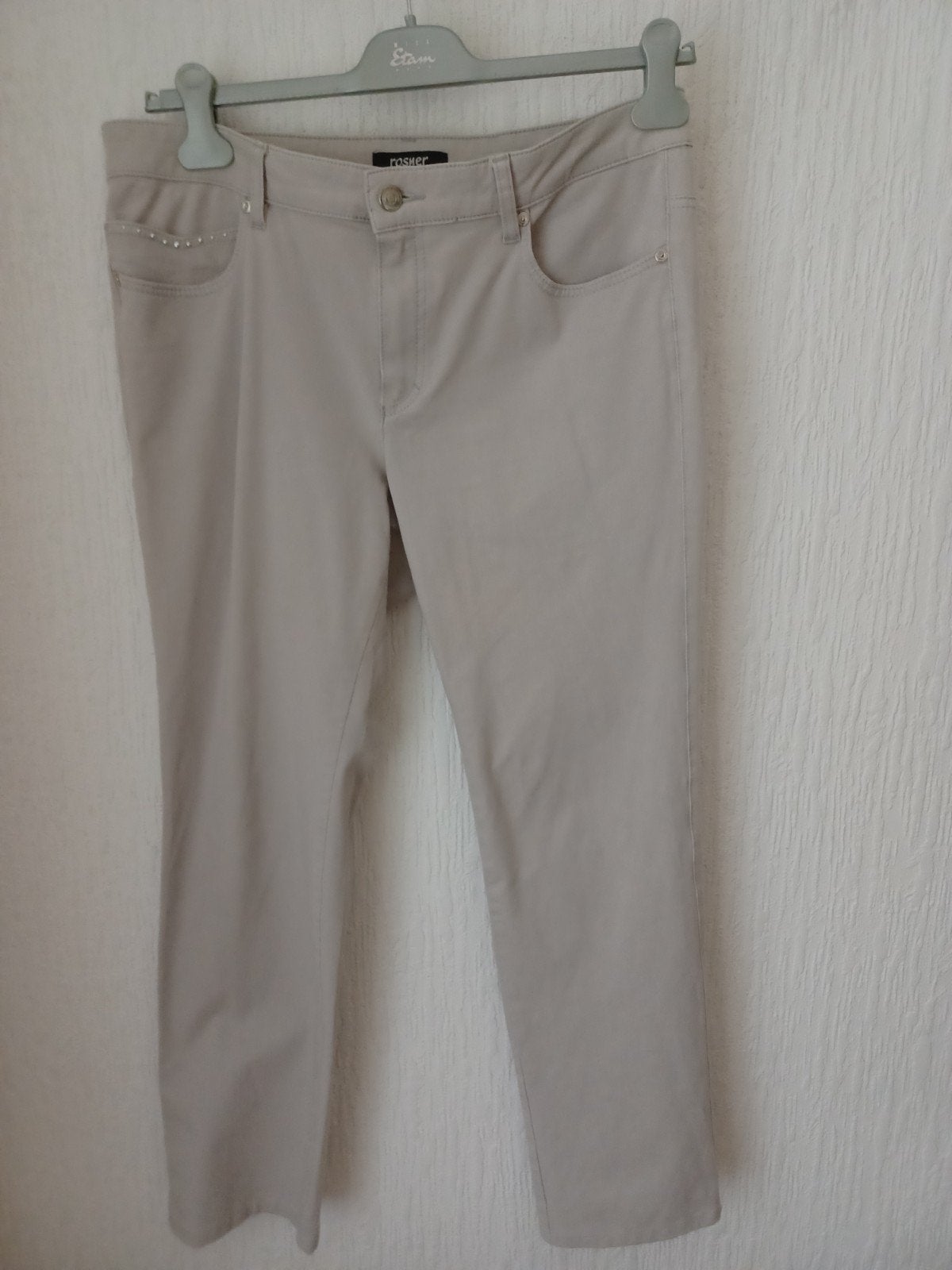 Rosner broek maat 42/44 (L) beige, Kleding | Dames, Beige, Maat 42/44 (L), Ophalen of Verzenden, Zo goed als nieuw