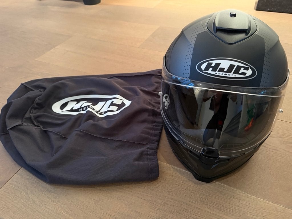 HJC C70 integraalhelm zwart maat XL zo goed als nieuw, Motoren, Ophalen of Verzenden, Integraalhelm, Tweedehands, XL