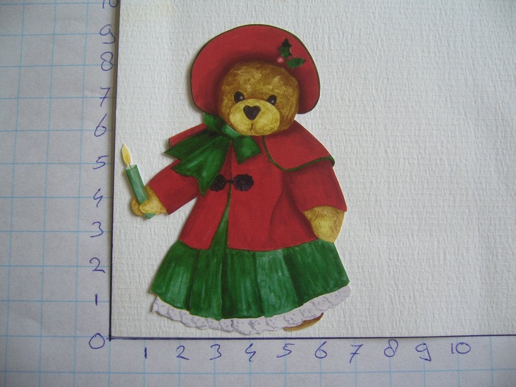 nr. 623 - uitgeknipt 3d plaatje kerst, Ophalen of Verzenden, Nieuw, Kerst, Knipvel