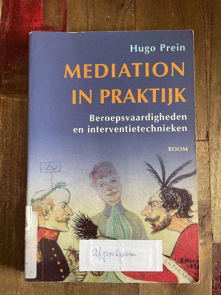 Mediation in praktijk, Boeken, Studieboeken en Cursussen, Gelezen, Hugo Prein, Gamma, HBO