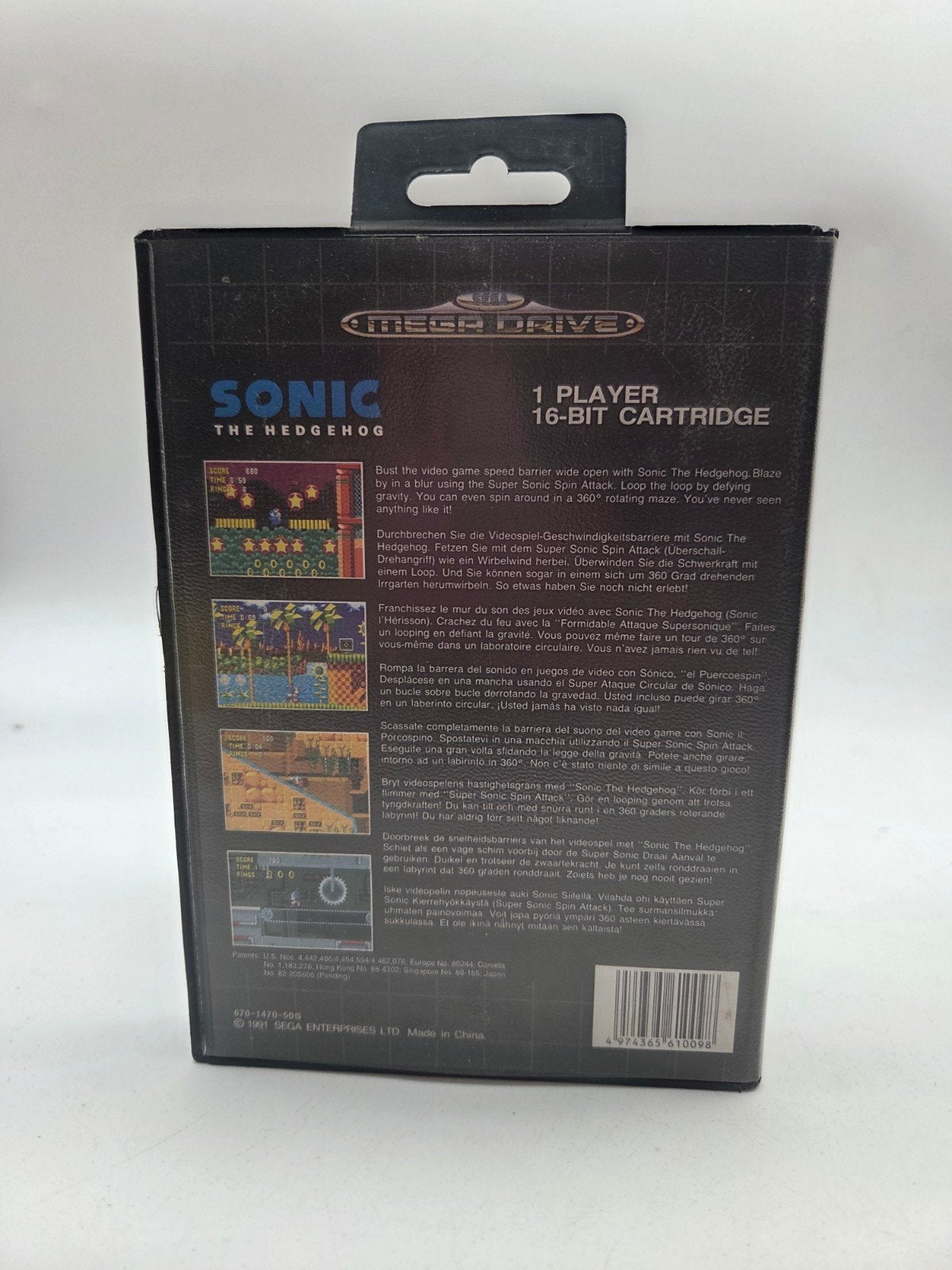 Sonic The Hedgehog - Sega Mega Drive, Ophalen of Verzenden, Zo goed als nieuw, SEGA Europe Ltd., 27 Great West Rd, Brentford TW8 9BW, UK