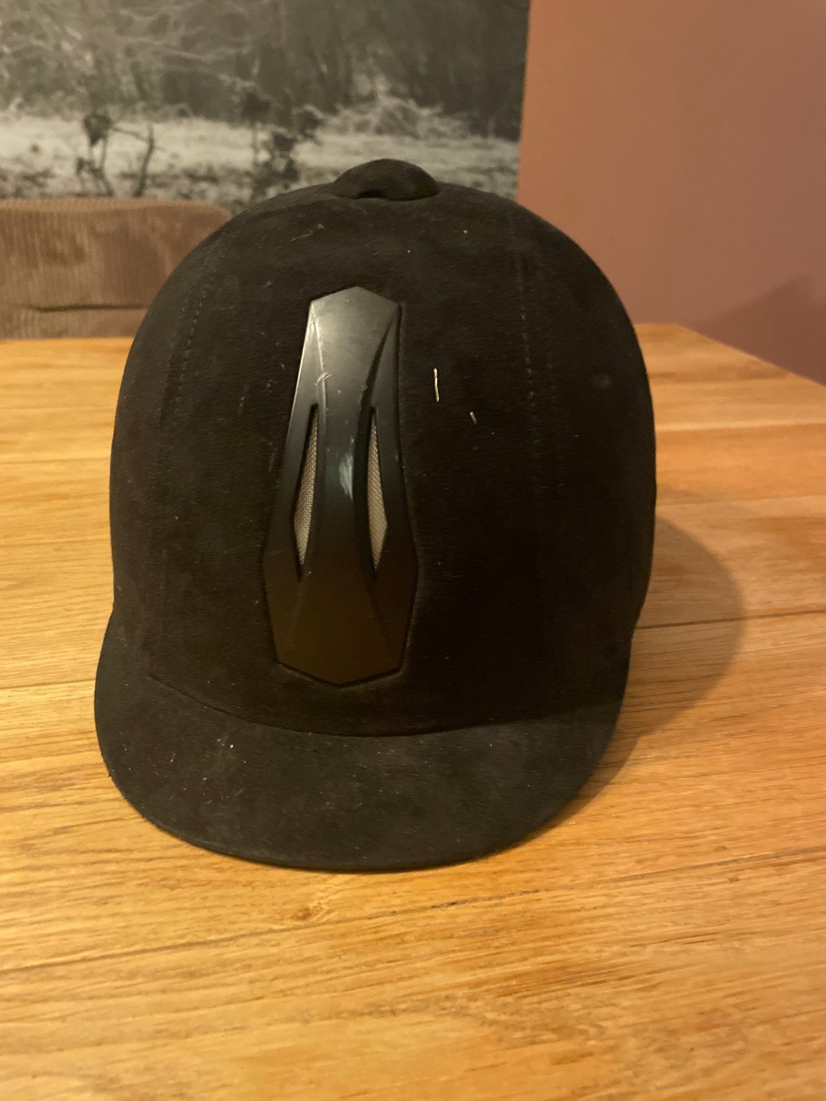 Paardrijcap maat m 54-56, Dieren en Toebehoren, Paardrijkleding, Ophalen of Verzenden, Zo goed als nieuw, Rijhelm/cap, Zwart