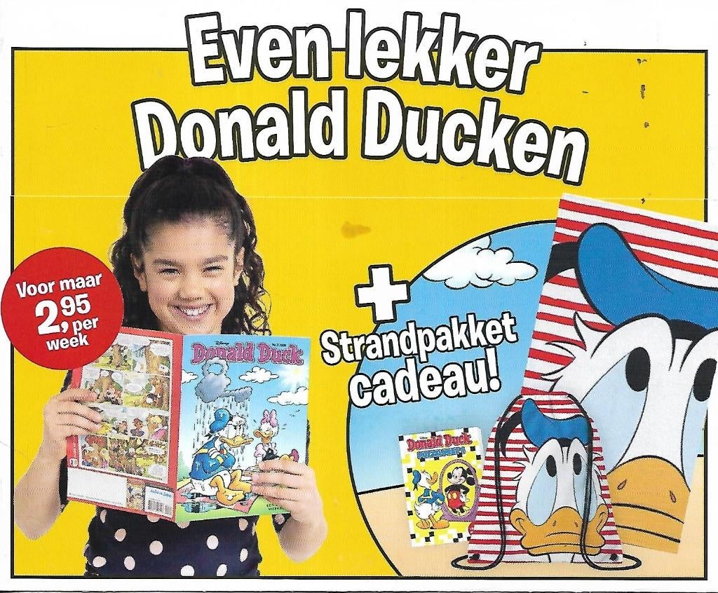 Donald Duck - Even lekker Donald Ducken folder, Ophalen of Verzenden, Overige figuren, Zo goed als nieuw, Plaatje, Poster of Sticker