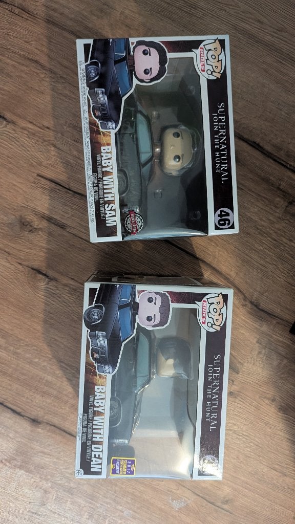 Supernatural Funko Pops - Dean in Baby - Sam in baby, Ophalen of Verzenden, Zo goed als nieuw