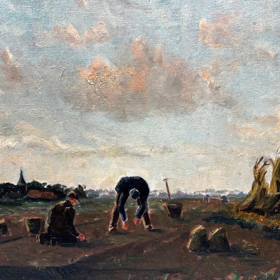 Piet Hanja (1902-1982) - Earappels sykje, Antiek en Kunst, Ophalen of Verzenden