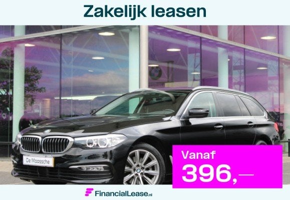BMW 5 Serie Touring 520i High Executive Automaat / Achteruit, Automaat, Gebruikt, 4 cilinders, Zwart