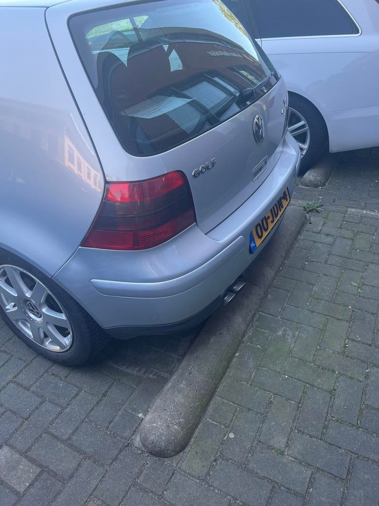 VW Golf 4 Achterbumper LA7W - Zilver (zonder onderlip), Ophalen, Gebruikt, Volkswagen, Achter