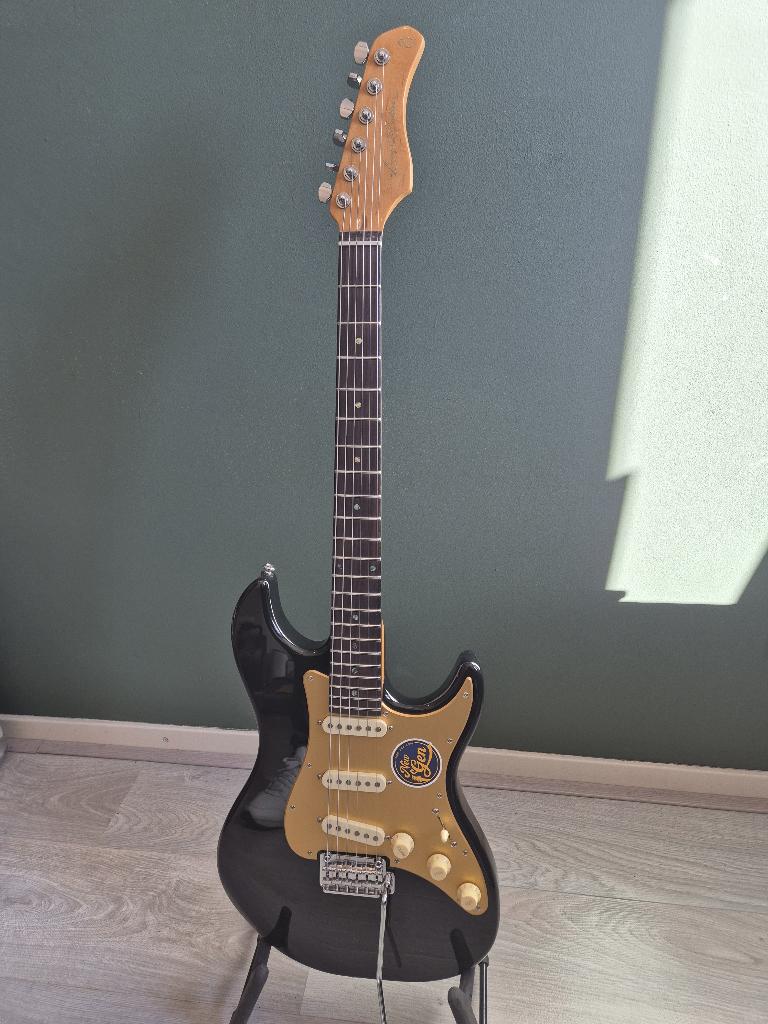 Sire Larry Carlton S7 New Gen Black elektrische gitaar, Ophalen of Verzenden, Zo goed als nieuw, Solid body, Overige merken