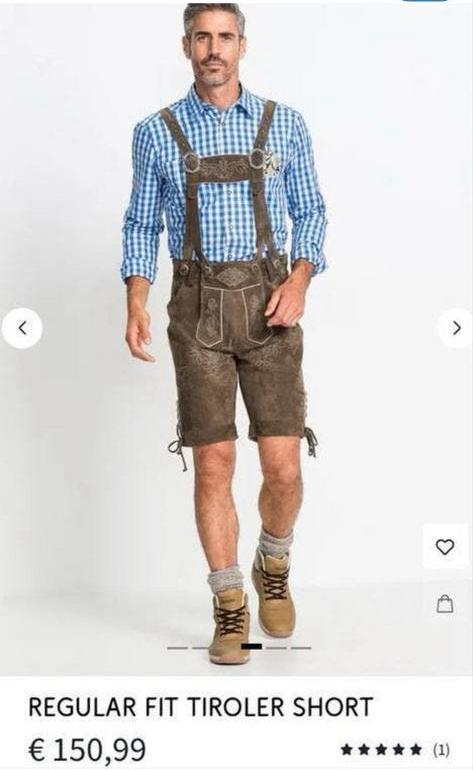 Ripe Industries Lederhose - Tiroler Korte Broek, Ophalen of Verzenden, Zo goed als nieuw, Maat 48/50 (M), Bruin