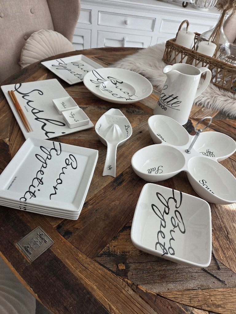 Zgan   riviera maison servies, Huis en Inrichting, Keuken | Servies, Ophalen of Verzenden, Zo goed als nieuw, Porselein, Overige stijlen