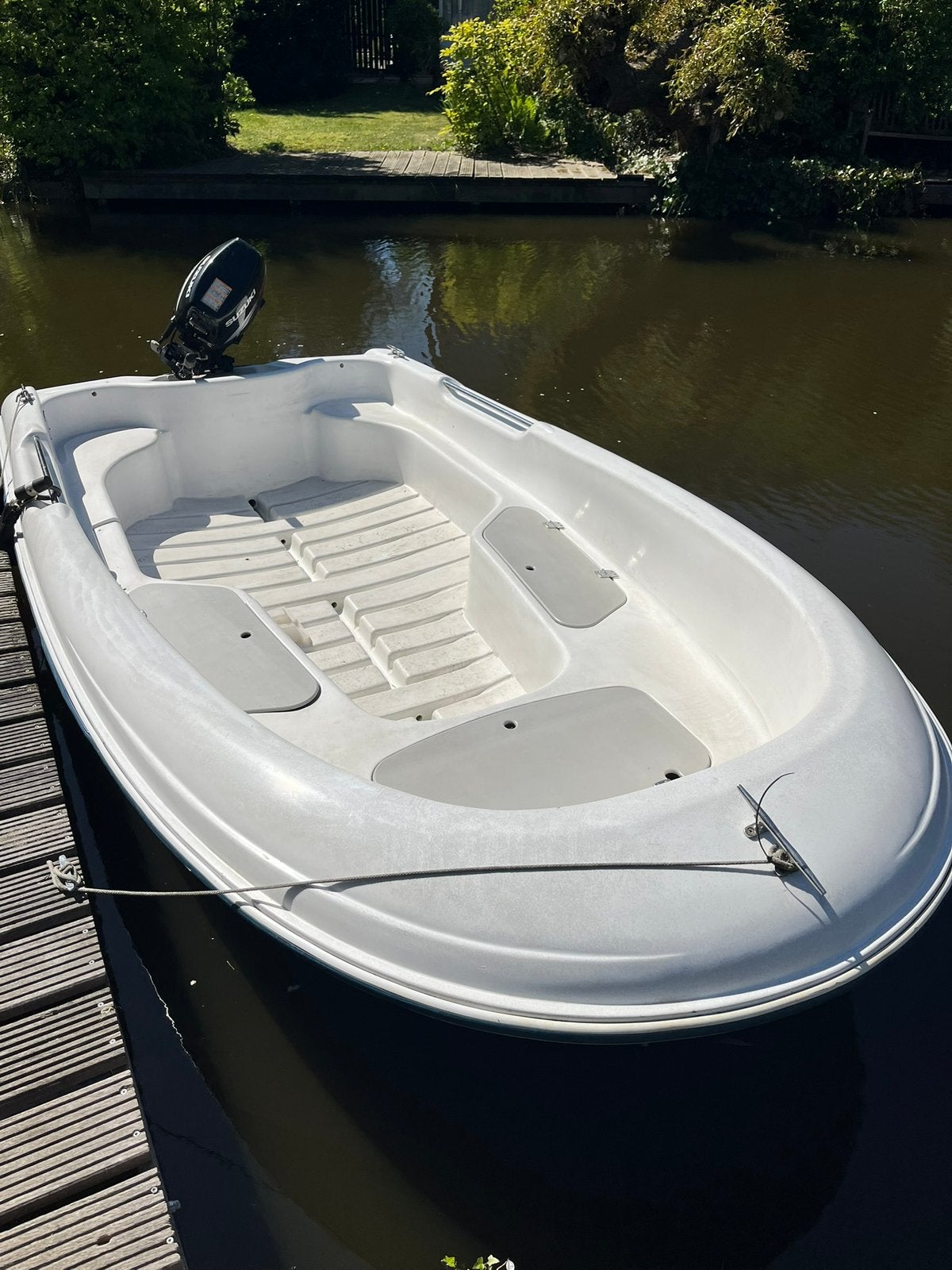 Jeanneau cap 400, sloep, suzuki 15 pk, trailer, Kunststof, Gebruikt, 4 m, 15 pk