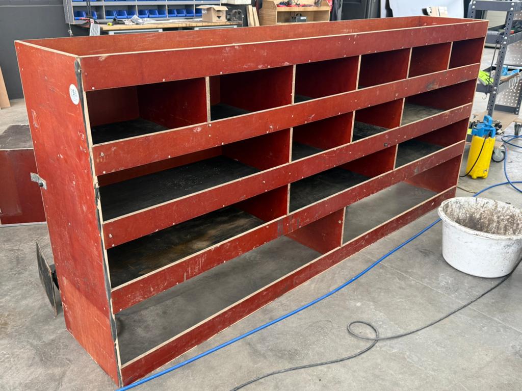 Opbergkast voor laadruimte, garage of schuur, Ophalen