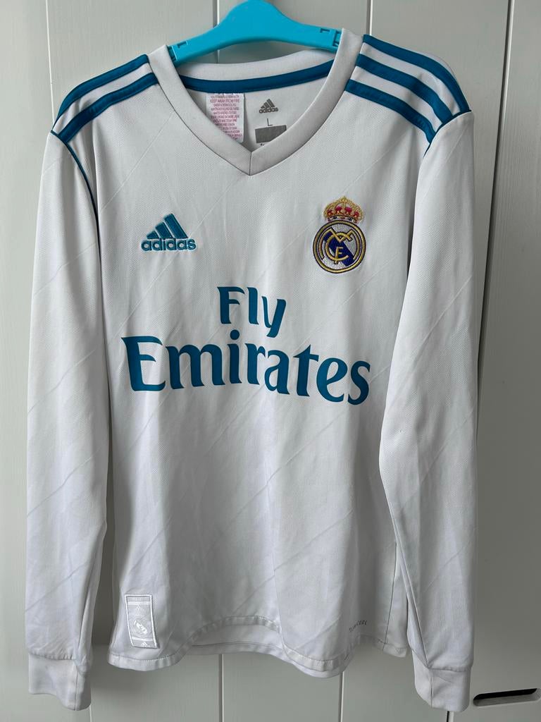 Real Madrid shirt lange mouwen kids maat L  (origineel), Ophalen of Verzenden, Gebruikt, Jongen, Shirt of Longsleeve