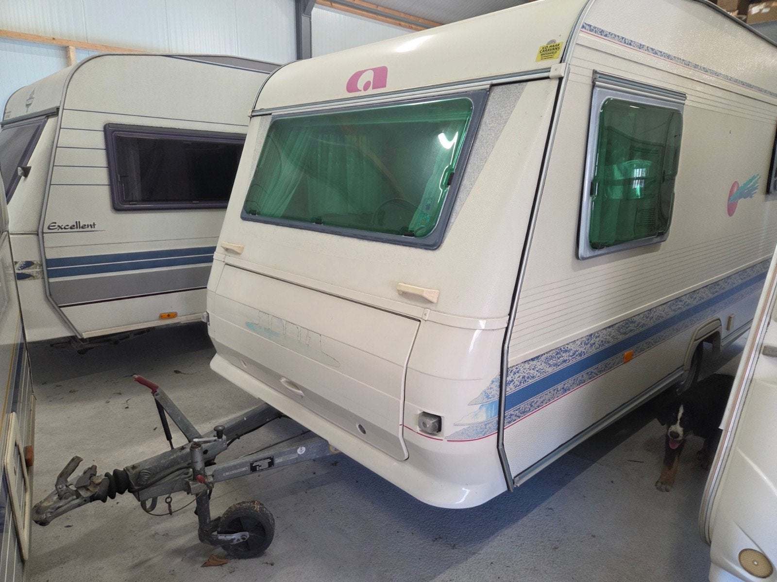Adria 431 unica .,1998 ,voortent, Caravans en Kamperen, Vast bed, Tot en met 2, Kleine zit, 750 - 1000 kg