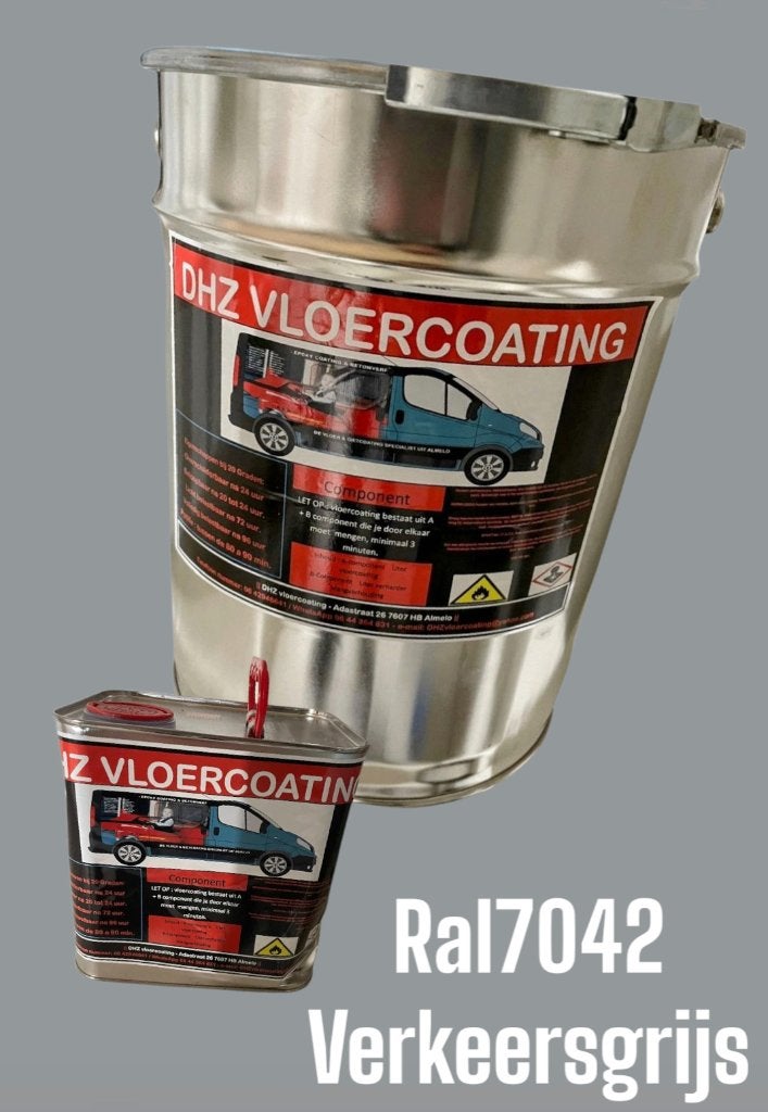 80m2 2K Epoxy Garage vloercoating DHZ Heavy Industrie 100%, 7671DA, DHZ vloercoating-betoncoating, Nieuw, Ophalen of Verzenden