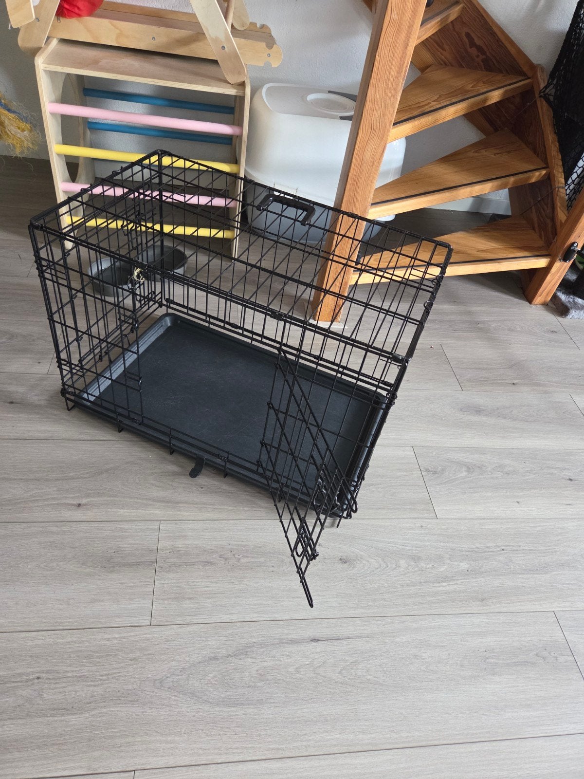Hondenbench Zwart    79 x 48 x 53 cm, Ophalen, Zo goed als nieuw