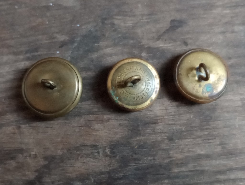 2 Knopen artillerie & spoorwegen, Ophalen of Verzenden, Gebruikt, Trein, Overige typen