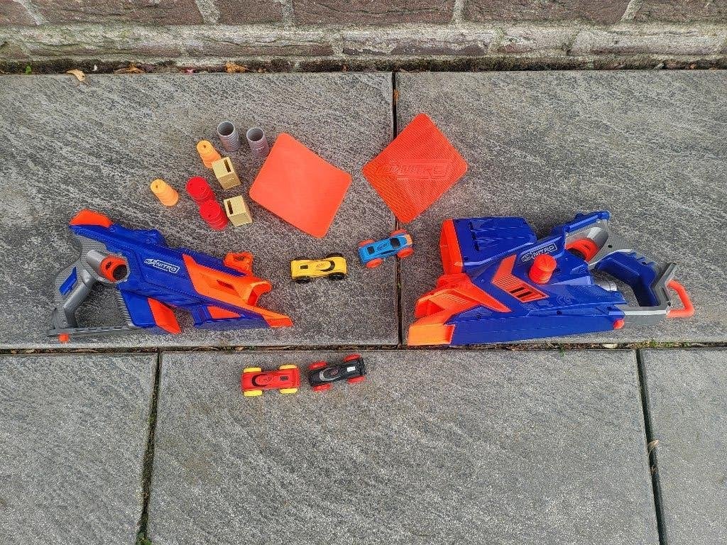 Nerf Nitro set te koop, Ophalen, Zo goed als nieuw, Jongen of Meisje