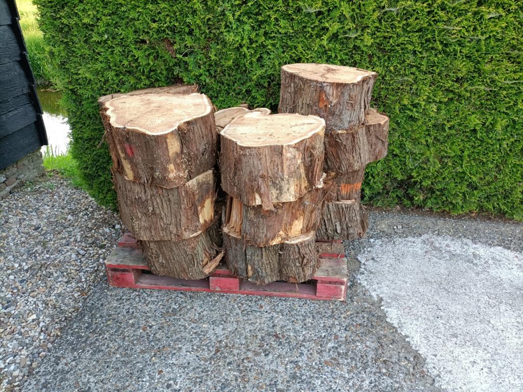 Blokken naaldhout 0.75 m3, Minder dan 3 m³, Ophalen