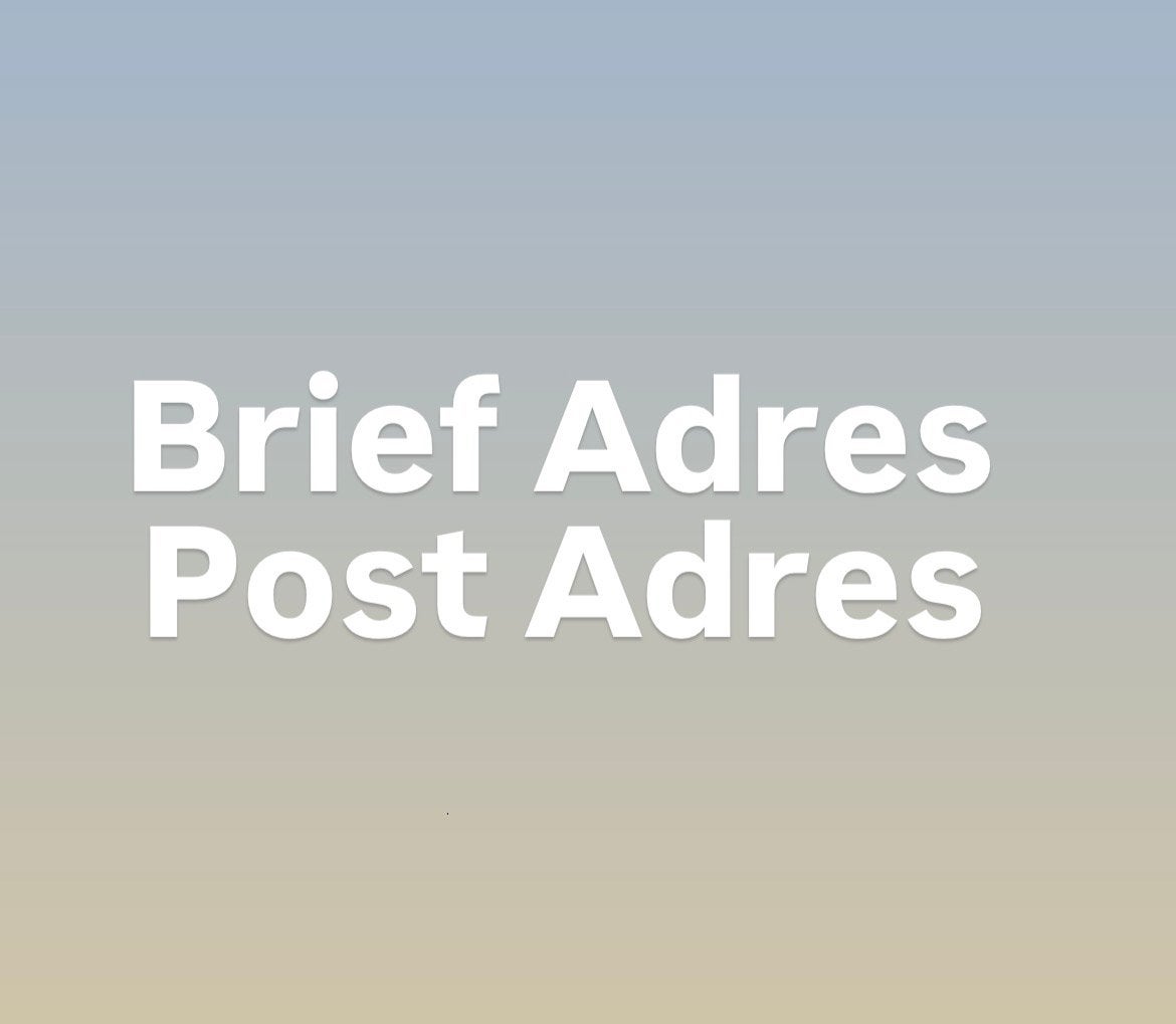Brief Adres/ Post Adres Inschrijving Amsterdam