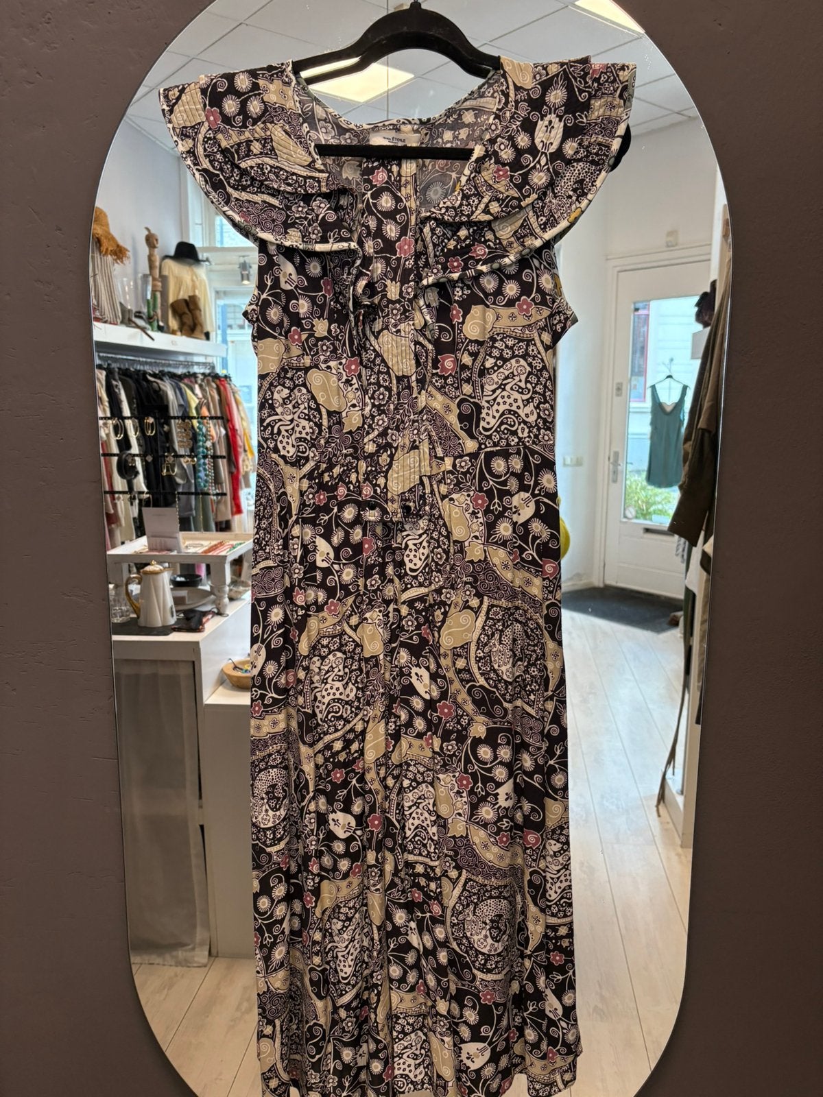 Isabel marant jurk, Kleding | Dames, Jurken, Ophalen of Verzenden, Nieuw, Maat 36 (S), Onder de knie