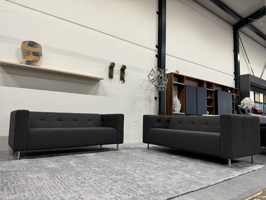 2 Nieuw Gelderland 6111 Bank 2,5 Monza stof Design Bankstel, 150 tot 200 cm, Ophalen of Verzenden, Rechte bank, Info@gelderlanddesign.com