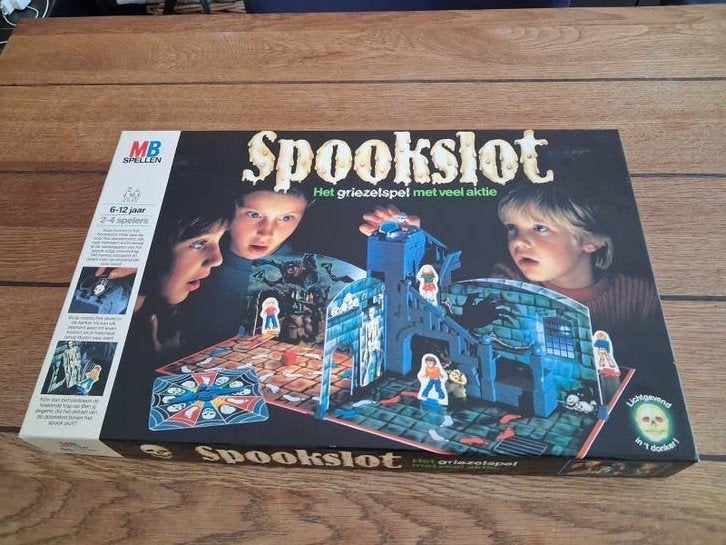 spookslot spel vintage bordspel mb, Ophalen of Verzenden