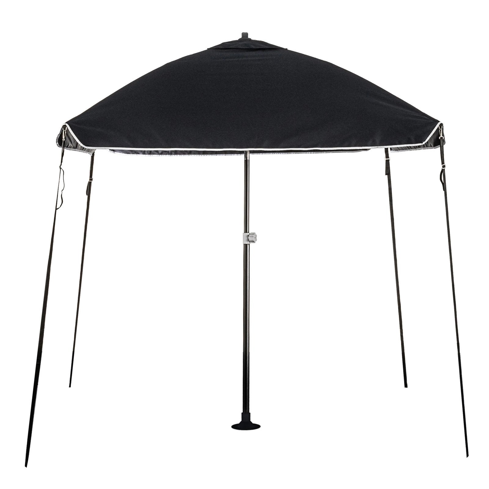 PROTEC BIMINI BOOT PARASOL 200x200cm Antraciet Zwart Kantelb, Ophalen of Verzenden, Gebruikt, Overige typen