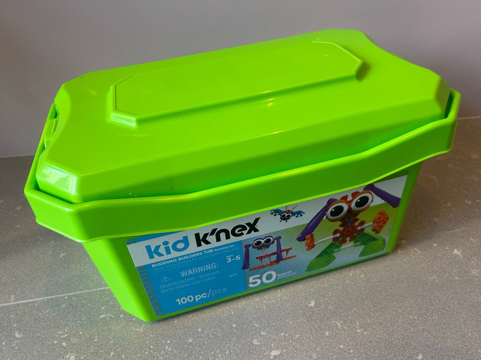 Kid K'nex Bouwdoos - Budding Builders Tub (100 stuks), Ophalen of Verzenden, Gebruikt, K'nex