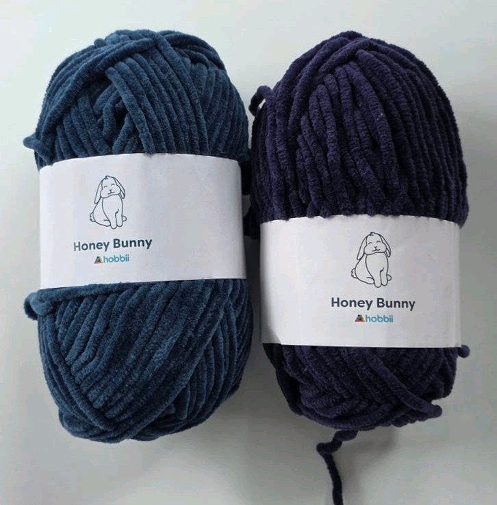 donkerblauw chenille garen, Ophalen of Verzenden, Nieuw, Breien of Haken, Wol of Garen