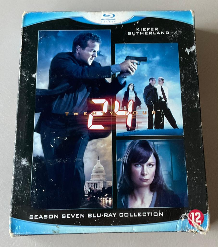 24 Season 7 Blu-ray Collection - Kiefer Sutherland, Boxset, Actiethriller, Ophalen of Verzenden, Zo goed als nieuw