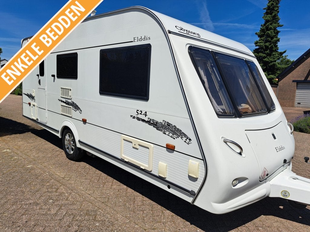 Elddis Odyssey 524 Mover,Luifel,Stapelbed,zeer veel opties, Schokbreker, Elddis, Bedrijf, Treinzit