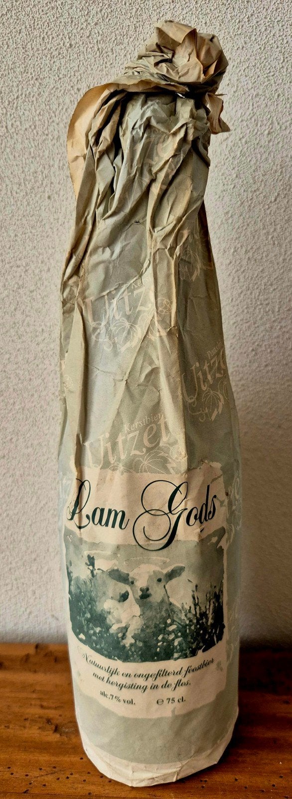 1997 fles 0,75 ltr Lam Gods  feest bier Paeleman Wetteren, Ophalen of Verzenden, Zo goed als nieuw, Flesje(s), Overige merken