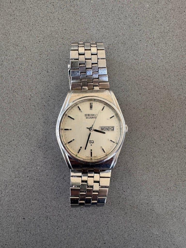 Vintage Seiko SQ 7546-8320 Herenhorloge - Klassiek Design, Sieraden, Tassen en Uiterlijk, Horloges | Heren, Ophalen, Gebruikt