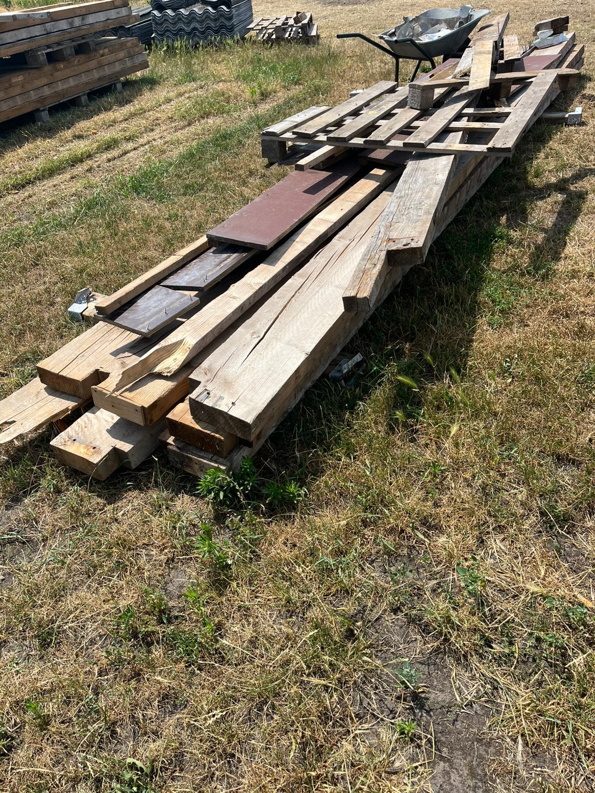 Balken en stookhout, Doe-het-zelf en Verbouw, Hout en Planken, Ophalen of Verzenden, Zo goed als nieuw, Balk, Vuren