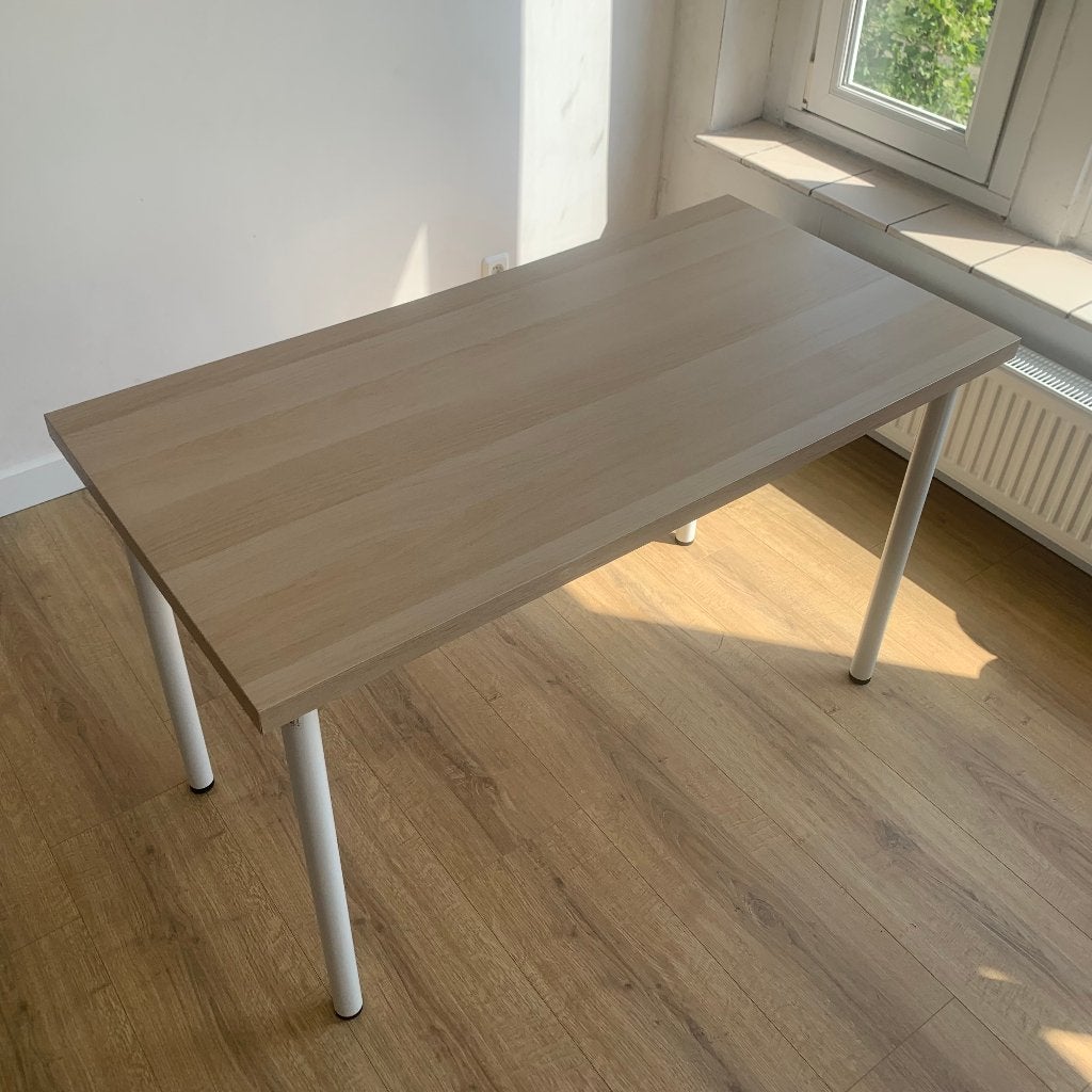 [MOVING SALE] IKEA LAGKAPTEN / ADILS DESK 120x60 cm, Huis en Inrichting, Bureaus, Gebruikt, Schoolbureau, IKEA, Modern, Hout, Beige