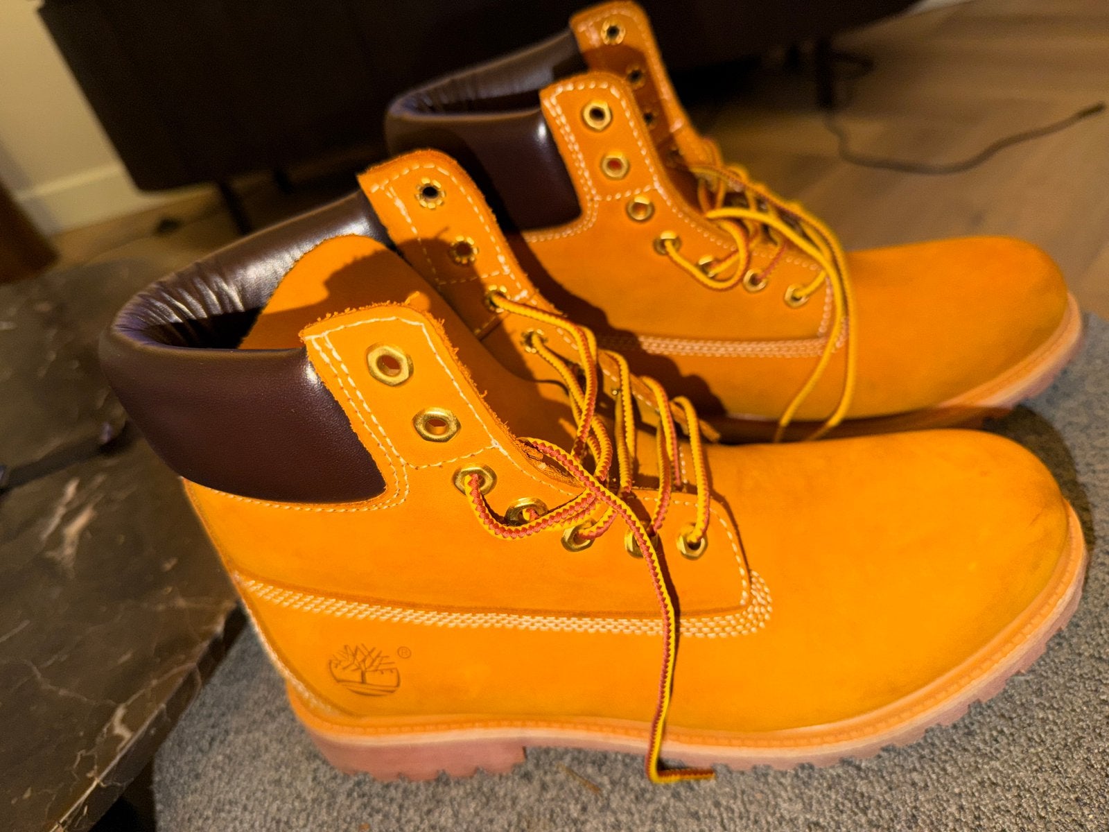 Timberland 6” Premium Waterproof Boots – Wheat Nubuck, Bruin, Boots, Ophalen of Verzenden, Zo goed als nieuw