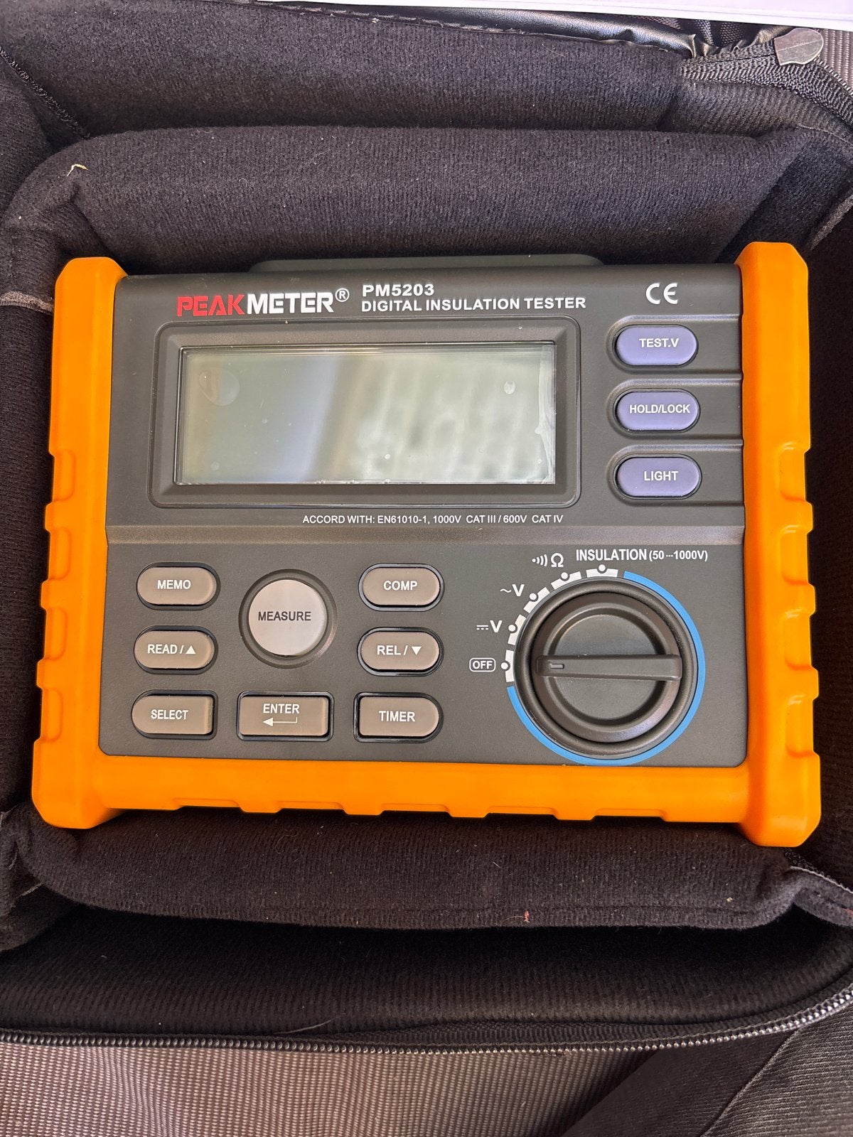 PEAKMETER PM5203 Digitale Isolatietester - Zo goed als nieuw, Ophalen of Verzenden, Zo goed als nieuw, Elektriciteit