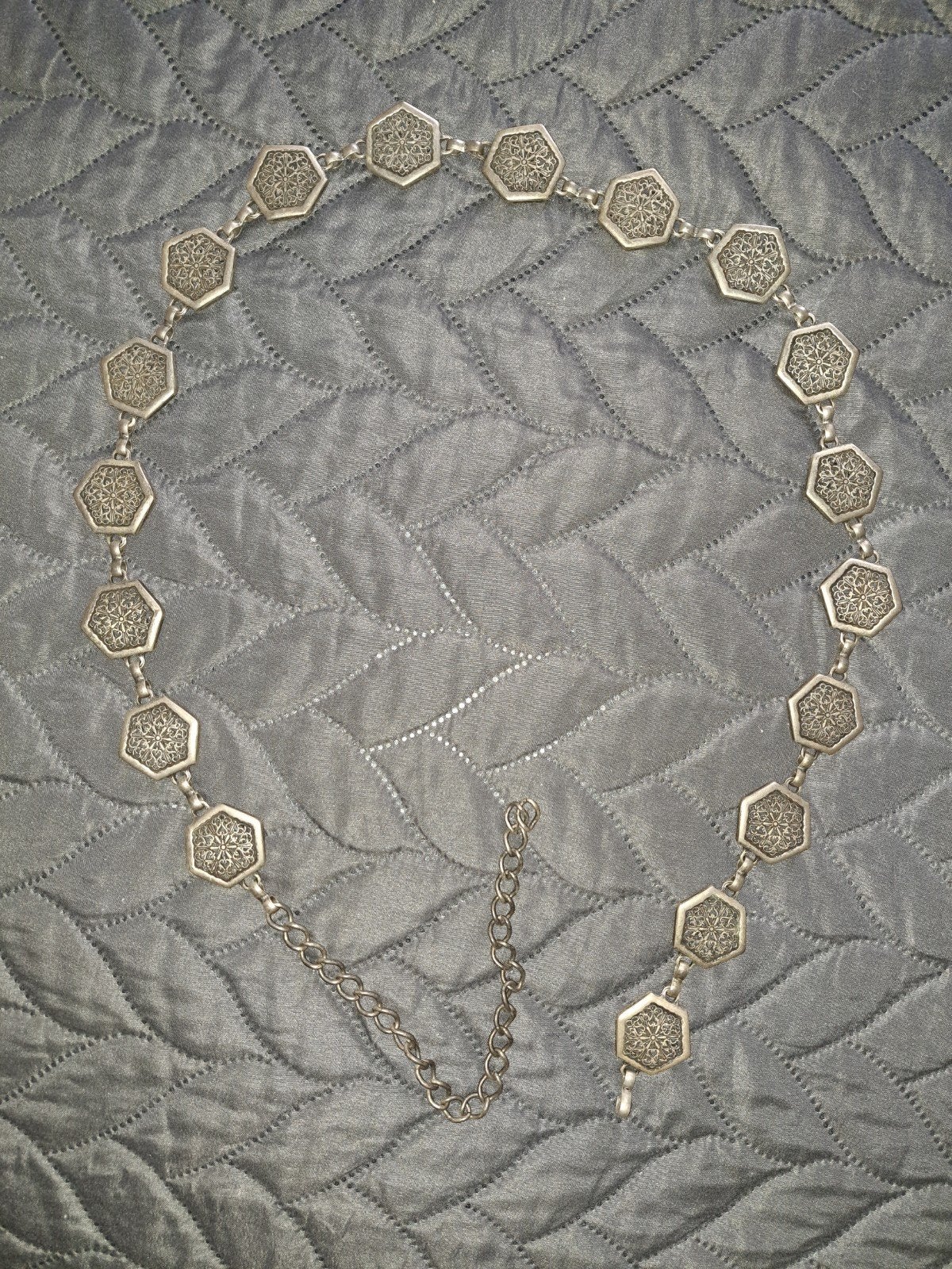 SCHITTERENDE VINTAGE METALEN CEINTUUR HEUP OF TAILLE.1.10 CM, Ophalen of Verzenden, Zo goed als nieuw, 100 cm of meer